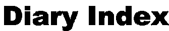 Diary Index